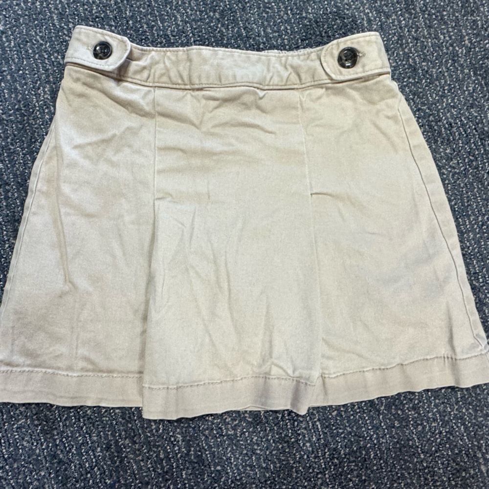 Old Navy Tan Skirt with Button Detail